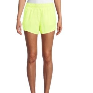 Running shorts new XL (16-18) neon yellow NWT lounge lined pockets